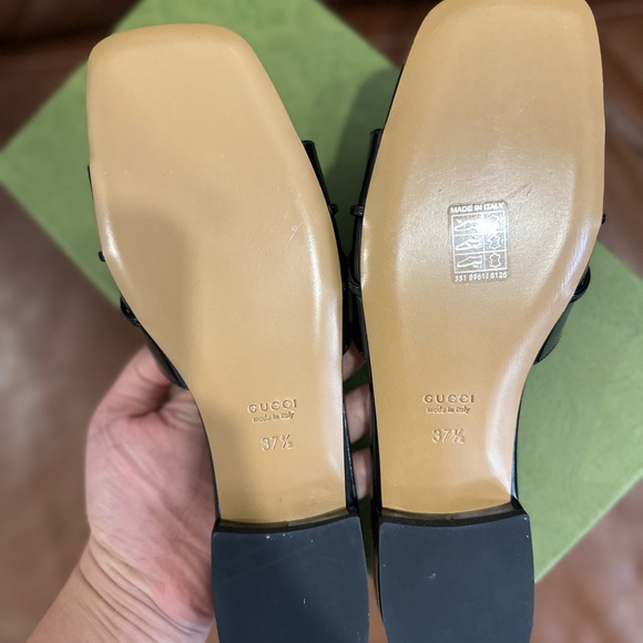 Patent Crystal Snake Head Slide Sandals - Picture 11 of 12